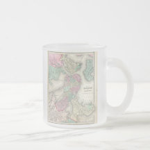 Vintage Map of Boston Harbor (1857) Mug