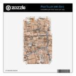 Vintage Map of Bruges (1905) iPod Touch 4G Decals