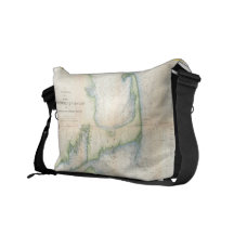 Vintage Map of Cape Cod (1857) Courier Bags