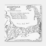 Vintage Map of Cape Cod (1890) Fridge Magnets