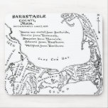 Vintage Map of Cape Cod (1890) Mousepad