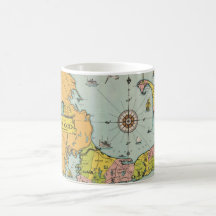 Vintage Map of Cape Cod Mugs