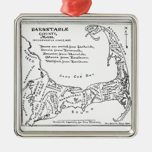 vintage map of cape cod ornaments zazzle vintage map of cape cod ornaments zazzle