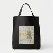 Vintage Map of Chicago (1869) Bags