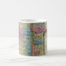 Vintage Map of Chicago (1869) Mug