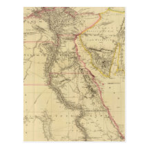 Vintage Map of Egypt (1832) Post Cards