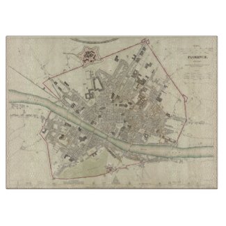 Vintage Map of Florence Italy (1835)