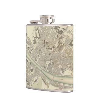 Vintage Map of Florence Italy (1835) Flasks
