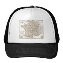 Vintage Map of France (1850) Mesh Hat
