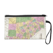 Vintage Map of Georgia (1827) Wristlet Clutch