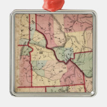 Vintage Map of Idaho (1866) Ornament