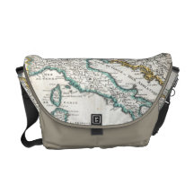 Vintage Map of Italy (1706) Courier Bag