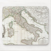 Vintage Map of Italy (1770) Mousepads