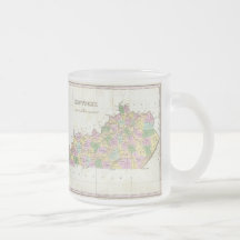 Vintage Map of Kentucky (1827) Mugs