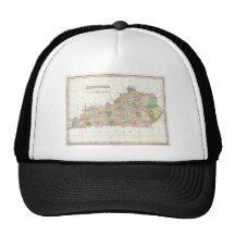 Vintage Map of Kentucky (1827) Trucker Hats