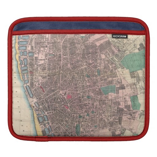 Vintage Map of Liverpool England (1890) Sleeve For iPads | Zazzle