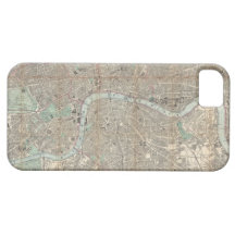 Vintage Map of London (1890) iPhone 5 Covers