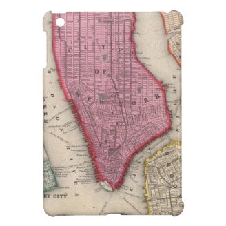 Vintage Map of Lower New York City (1860) Case For The iPad Mini