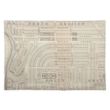 Vintage Map of Marthas Vineyard (1873) Placemats