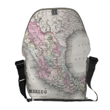 Vintage Map of Mexico (1855) Commuter Bag