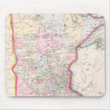 Vintage Map of Minnesota (1864) Mousepads