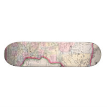 Vintage Map of Minnesota (1864) Skateboard Deck