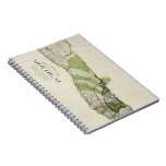 Vintage Map of Molokai Hawaii (1906) Notebook
