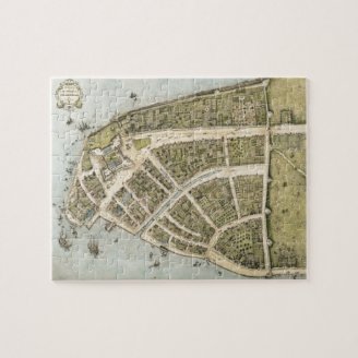 Vintage Map of New Amsterdam (1660) Jigsaw Puzzle