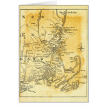 Vintage Map of New England Cards