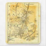 Vintage Map of New England Mouse Pads