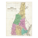 Vintage Map of New Hampshire (1827) Postcard