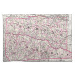 Vintage Map of New Hampshire and Vermont (1861) Place Mat