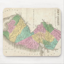 Vintage Map of New Jersey (1827) Mousepad