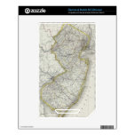 Vintage Map of New Jersey (1889) Decals For The NOOK Color