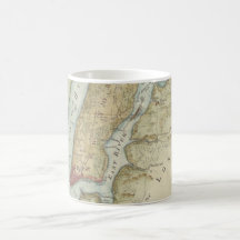 Vintage Map of New York City (1869) Coffee Mugs