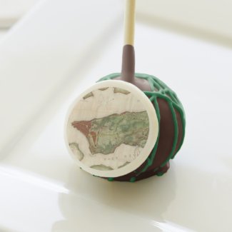 Vintage Map of New York City (1878) Cake Pops