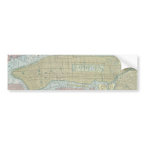 Vintage Map of New York City (1901) Bumper Stickers