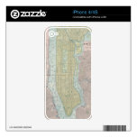 Vintage Map of New York City (1901) Skins For The iPhone 4