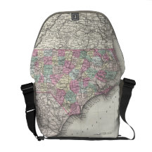 Vintage Map of North Carolina (1855) Commuter Bag