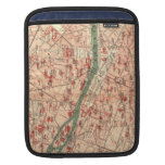 Vintage Map of Paris France (1910) Sleeve For iPads