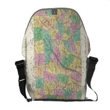 Vintage Map of Pennsylvania (1827) Messenger Bag