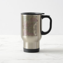 Vintage Map of Philadelphia (1855) Coffee Mugs