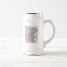 Vintage Map of Philadelphia (1855) Coffee Mugs