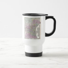 Vintage Map of Philadelphia (1855) Mugs