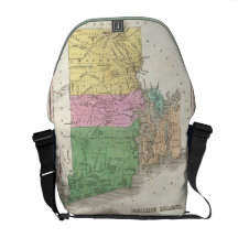 Vintage Map of Rhode Island (1827) Messenger Bag