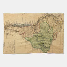 Vintage Map of South America (1821) Kitchen Towel