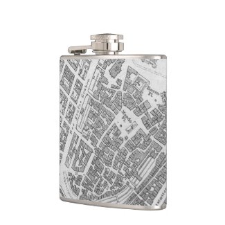 Vintage Map of Stuttgart Germany (1794) Flasks