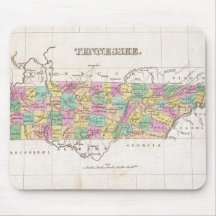 Vintage Map of Tennessee (1827) Mousepad