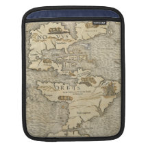 Vintage Map of The Americas (1540) iPad Sleeves