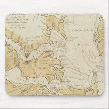 Vintage Map of The Chesapeake Bay (1781) Mouse Pad